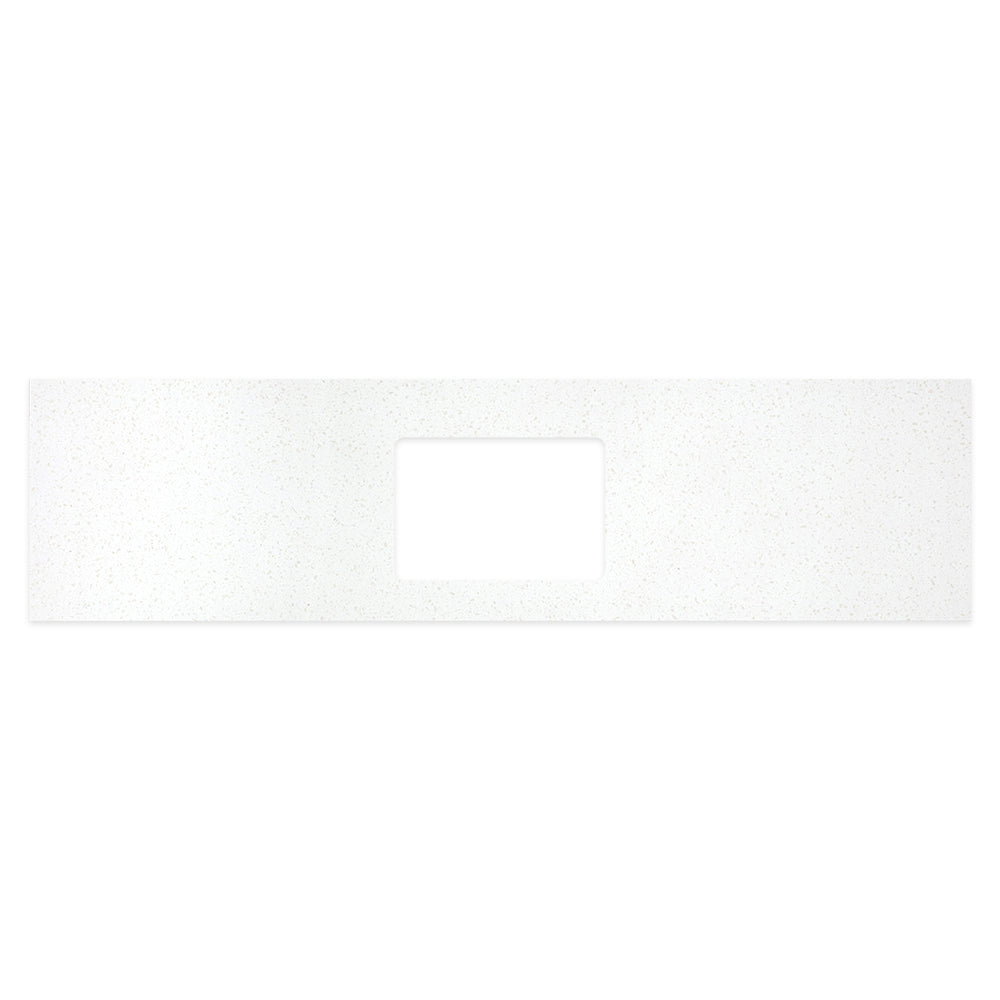 Fienza Solid Surface Benchtop 1800mm w/ Undermount Basin Hole (No Taphole) Snowflake 531-148