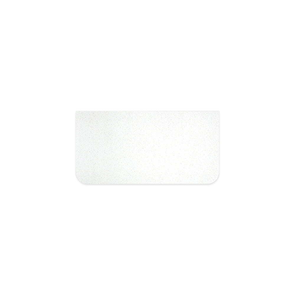 Fienza Curved Solid Surface Benchtop 900mm (No Taphole) Snowflake 531-162