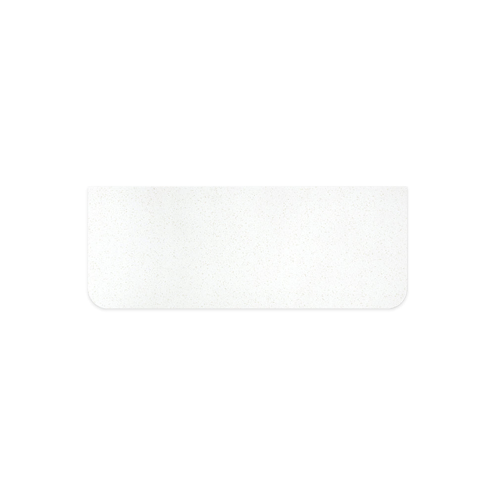 Fienza Curved Solid Surface Benchtop 1200mm (No Taphole) Snowflake 531-163