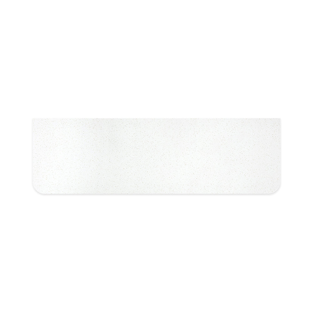 Fienza Curved Solid Surface Benchtop 1500mm (No Taphole) Snowflake 531-164