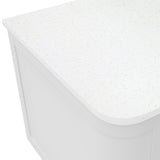Fienza Curved Solid Surface Benchtop 900mm (No Taphole) Snowflake 531-162