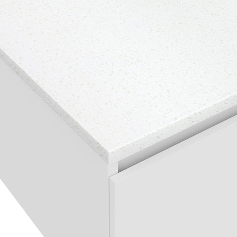 Fienza Solid Surface Benchtop Ensuite Size 1800mm (No Taphole) Snowflake 531-155