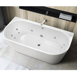 Decina Alegra Freestanding Spa Bath (12 Jets) 1500mm White AG1500BTWCNW