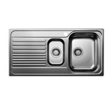 BLANCO TIPO 6S Single Bowl Inset Sink with Left Hand Drainer (1 Taphole) Stainless Steel 528226