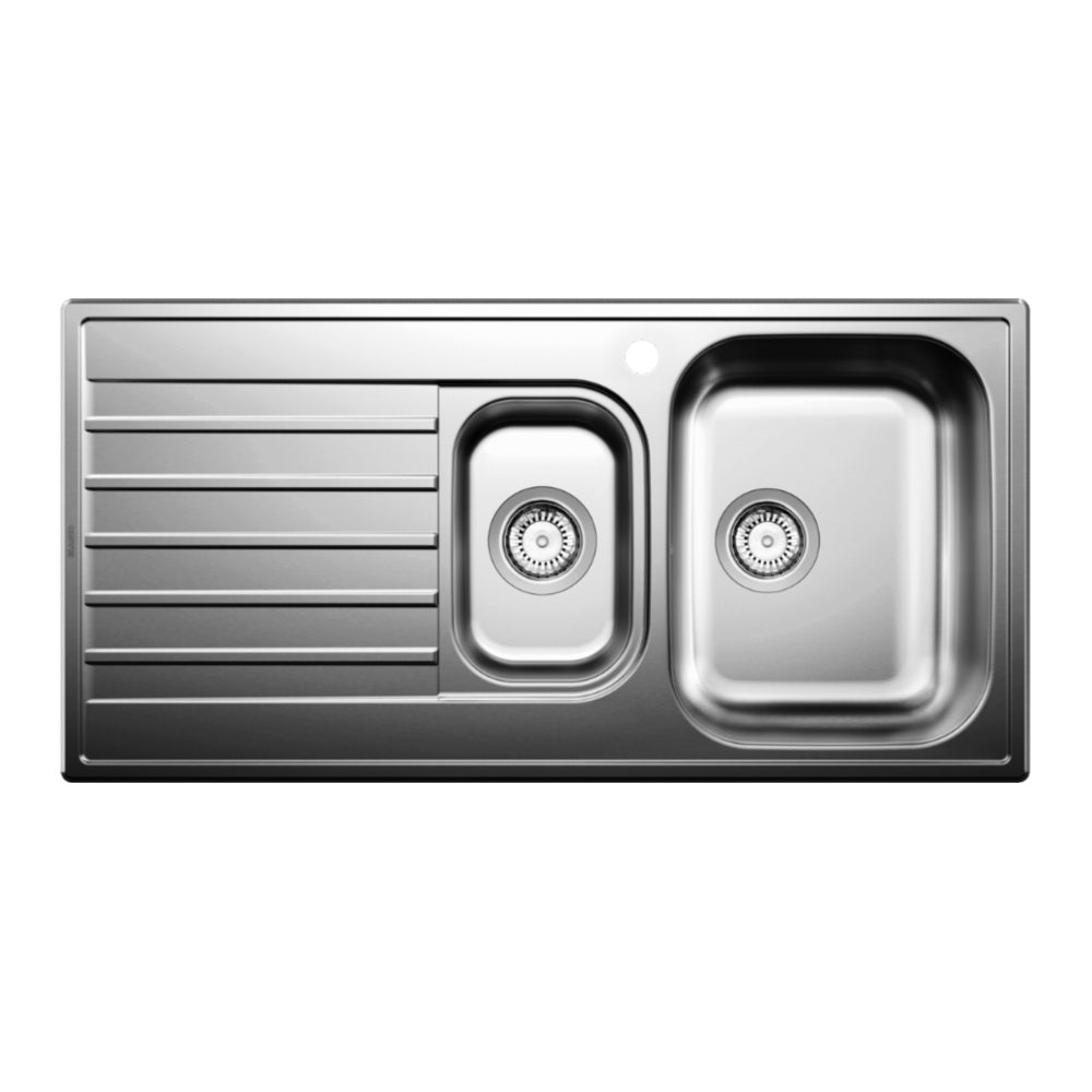 BLANCO LIVI 6S Salto Single Bowl Inset Sink with Right Hand Drainer (1 Taphole) Stainless Steel 528222