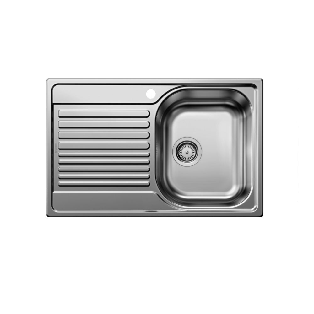 BLANCO TIPO 45S Single Bowl Inset Sink with Left Hand Drainer (1 Taphole) Stainless Steel 528224
