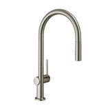 Hansgrohe Talis M54 Single Lever Kitchen Mixer 210 Stainless Steel 72800803