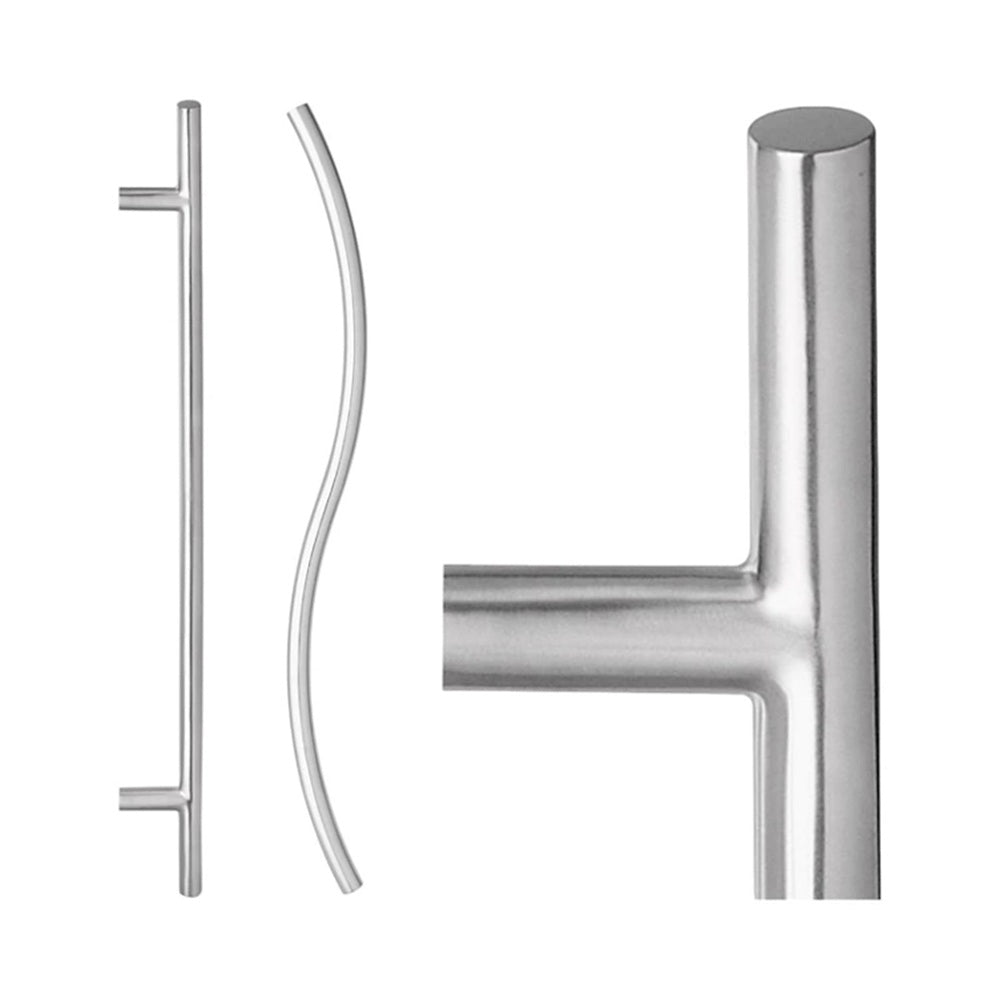 Lockwood 147 Entrance Handles with 450 mm Centres Satin Stainless Steel 147X450SSS