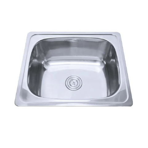 Otti 45L Laundry Sink 600x500mm w/Side Taphole BK28