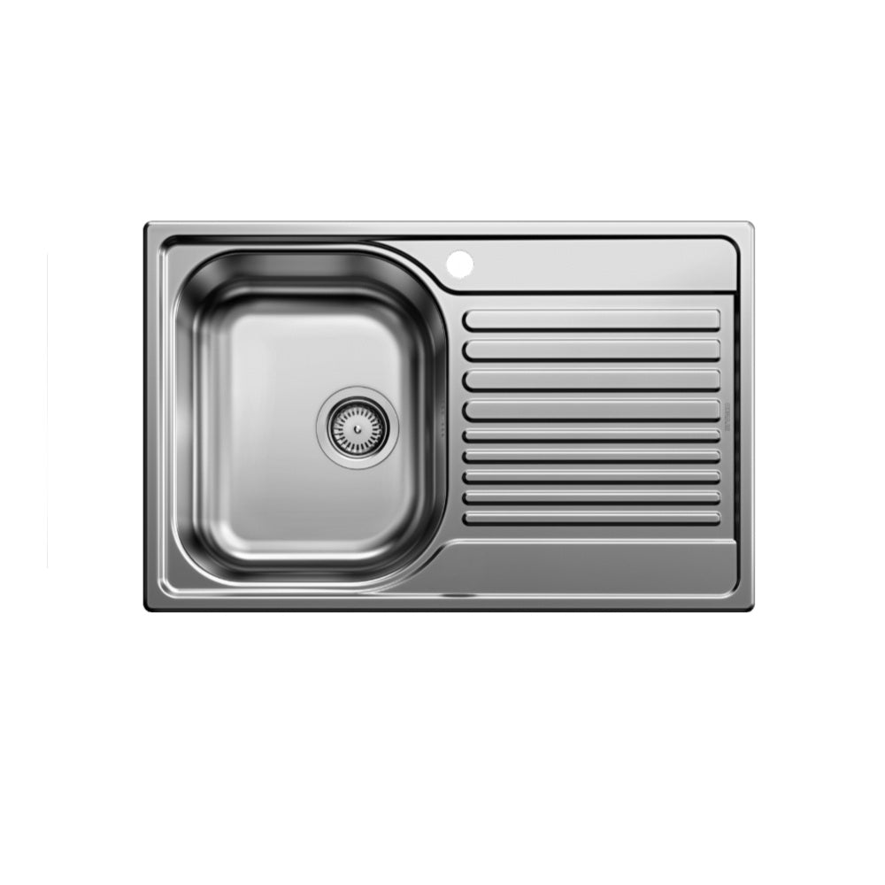 BLANCO TIPO 45S Single Bowl Inset Sink with Right Hand Drainer (1 Taphole) Stainless Steel 528223