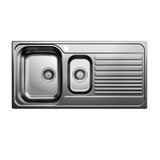 BLANCO TIPO 6S Single Bowl Inset Sink with Right Hand Drainer (1 Taphole) Stainless Steel 528225