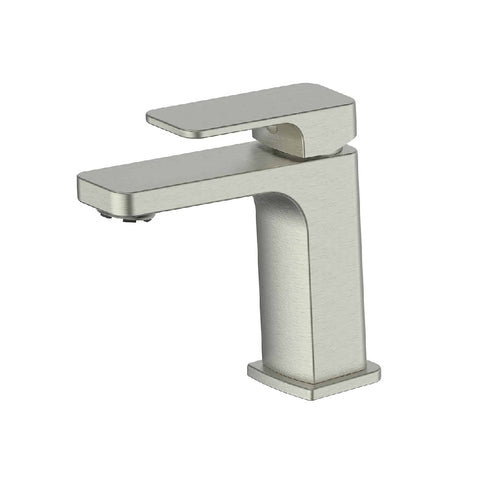 Greens Swept Basin Mixer PVD Brushed Nickel 18602551