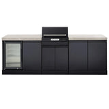 Crossray Extreme Electric BBQ Outdoor Kitchen w/ Single Fridge Grey TCEK-15