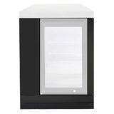Crossray Double Side Fridge Cabinet Only Black TCK-FRIDGECAB