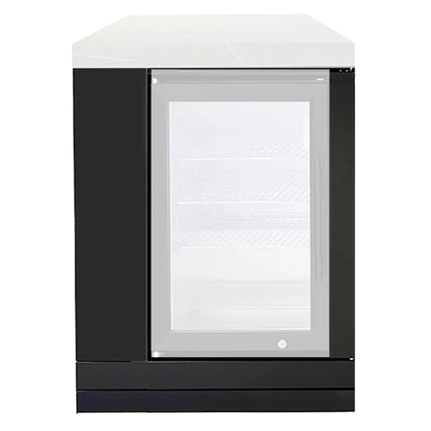 Crossray Double Side Fridge Cabinet Only Black TCK-FRIDGECAB