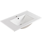 Fienza Dolce Ceramic Top 750x460mm (1 Taphole) Gloss White TCL75
