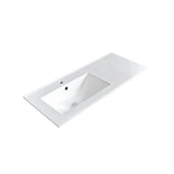 Fienza Dolce Dolce Full Depth Ceramic Basin Top 900x460mm (1 Taphole) Gloss White TCL90L