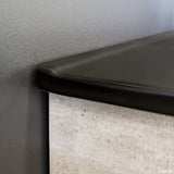 Fienza Bayview Wall Hung Vanity 1200mm 2 Doors Ultra White Matt / Dolce Matte Black Top B120W-DB