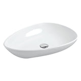 Argent Grace Teardrop Above Counter Basin 595mm No Taphole White TP20MUL00