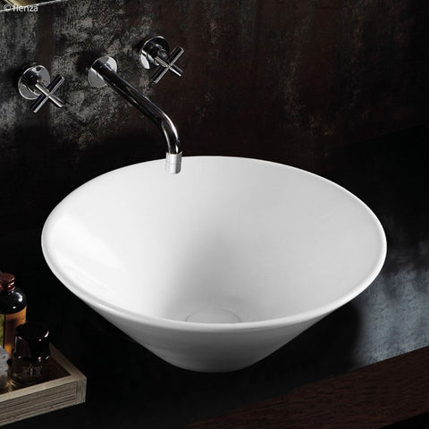 Fienza Lulu Above Counter Basin 421x421mm Gloss White TR4037
