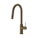 Nero Mecca Pull Out Sink Mixer Vegie Spray Function Tumbled Antique Brass NR221908TA