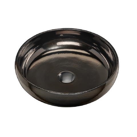 Oliveri Terzofoco Curved Counter Top Basin 400mm Brown Gold TZ0302BG