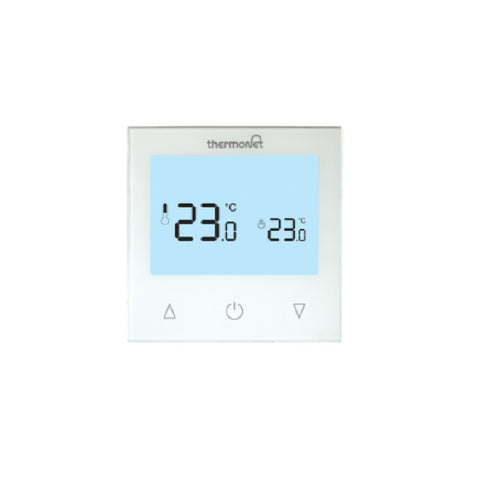 Thermogroup Thermotouch 9.2mG White Glass Manual Thermostat 16A Max Load 5215
