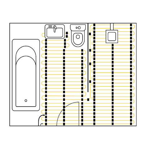 Thermogroup Thermowire Heating Cable - 2.5-3.4m² 33lm 450Watts Kit Including Thermostat 101504T