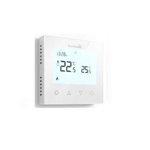 Thermogroup Thermotouch 7.6iG White Glass Thermostat 16A Max Load 5220A