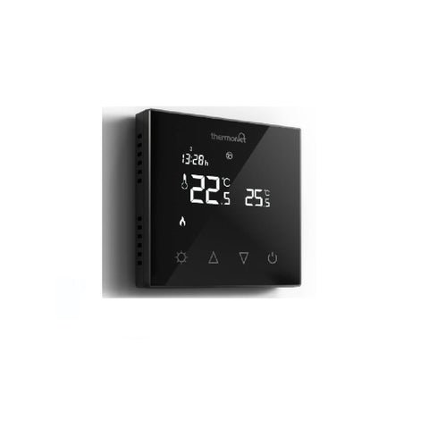 Thermogroup Thermotouch 7.6iG Black Glass Thermostat 16A Max Load 5226A