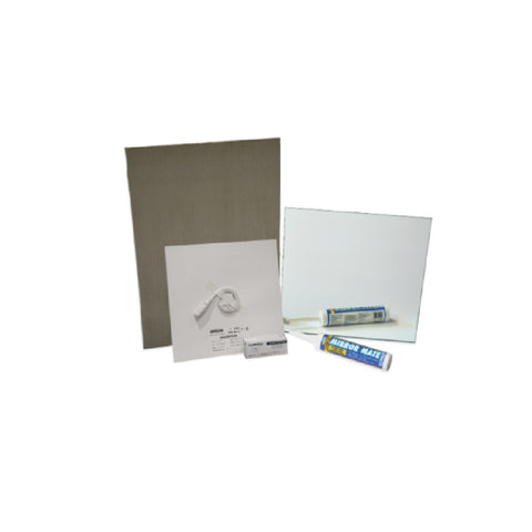 Thermogroup Thermomirror 12Volt Niche Package - Includes 5312 Thermomirror, 400x400mm Mirror, 600x400mm Econoboard, 12Volt Transformer, Mirror Mate Adhesive 5312P