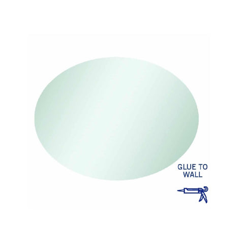 Thermogroup Cody Polished Edge Oval Mirror - 600x800mm Glue-to-Wall CO6080GT