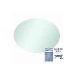 Thermogroup Cody Polished Edge Oval Mirror - 600x800mm Glue-to-Wall and Demister CO6080GTD