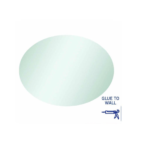 Thermogroup Cody Polished Edge Oval Mirror - 900x750mm Glue-to-Wall CO9075GT