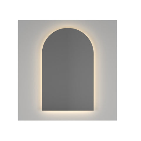 Thermogroup Backlit Arch Shape Mirror with Warm Light 500x800x45mm 47Watts - Includes Mirror Demister AS500W