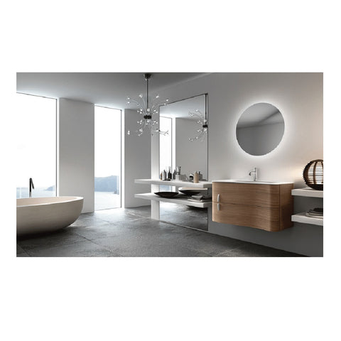 Thermogroup Backlit Round Mirror With Warm Light 600mmØ 41Watts - Includes Mirror Demister RS600W