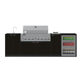 Euro Alfresco Outdoor Kitchen Thomas Pre-design range 2955mm long with Stainless Steel Appliances (Free Assembly, Check & Measure*)