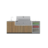 Euro Alfresco Outdoor Kitchen Tia Pre-design range 2535mm long with Stainless Steel Appliances (Free Assembly, Check & Measure*)