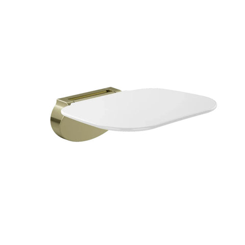 Meir Folding Up Shower Seat UF Material Supports 200Kg Slow Descent Tiger Bronze MCR-SEAT-PVDBB
