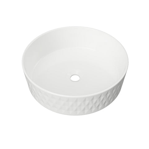 Timberline Diamond Topmount Basin 360mm Gloss White DIA-BS-360-WG-S