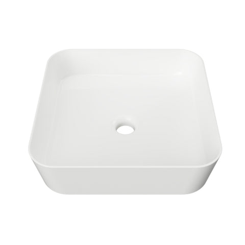 Timberline Florent Topmount Basin 400mm Gloss White FLO-BS-400-WG-S