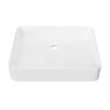 Timberline Fergus Semi Recessed Basin 500mm Gloss White FER-BS-500-WG-U