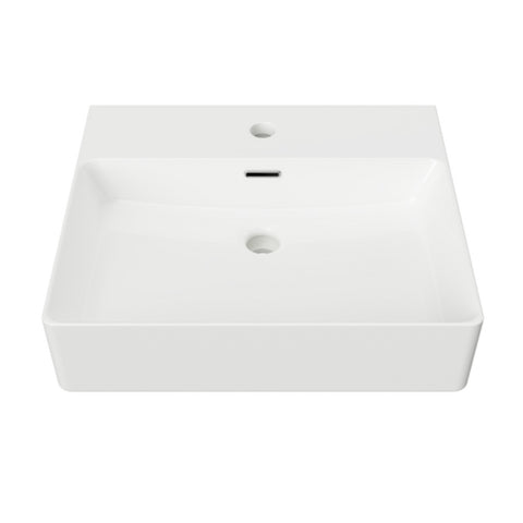 Timberline Iconic Topmount Basin 500mm Gloss White ICN-BS-500-WG-S