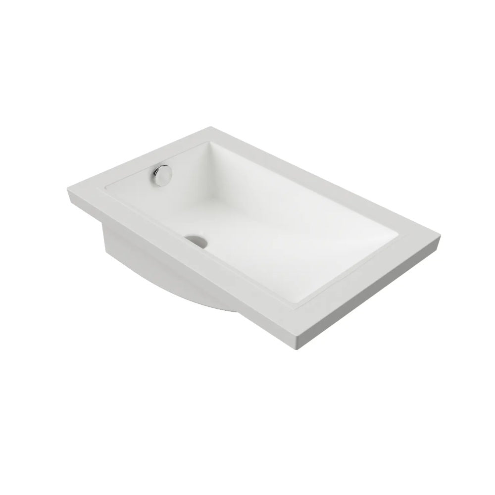 Timberline Mini Rectangle Undermount Basin 430mm Gloss White MRE-BS-425-WG-S