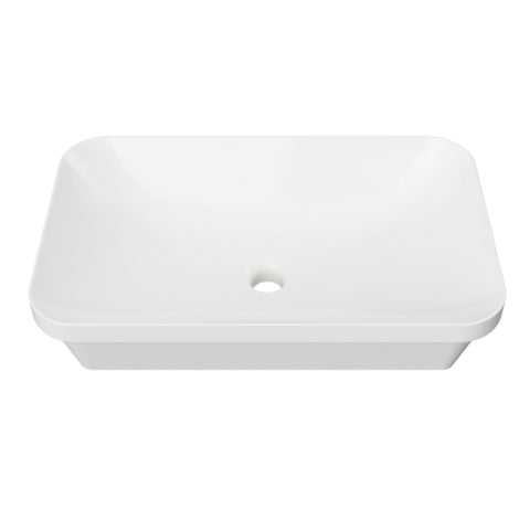 Timberline George Topmount Basin 600mm Gloss White GEO-BS-600-WG-S