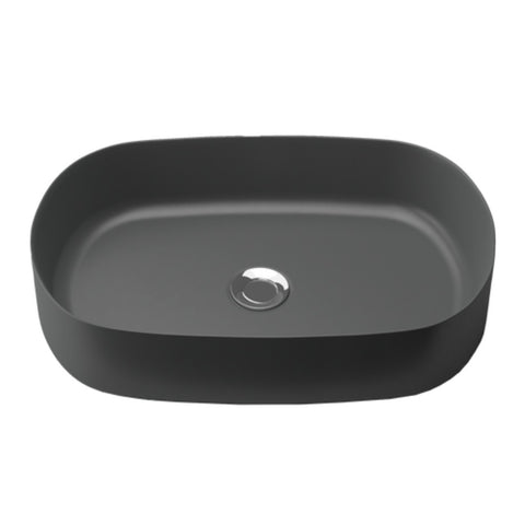 Timberline Myrtle Topmount Basin 550mm Matte Black MYR-BS-550-BKM-U