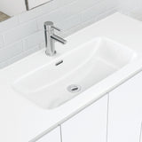 Fienza Joli Quest Vanity On Kickboard (1 Taphole) 900mm Gloss White JOL90QK