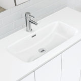 Fienza Joli Quest Vanity On Kickboard (1 Taphole) 1200mm Gloss White JOL120QK