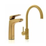 Billi Quadra Plus 5 XL Filter Tap & Gooseneck Mixer Urban Brass 904025LGUB