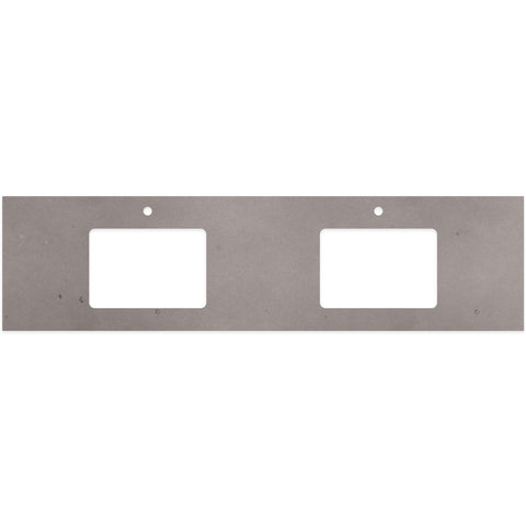 Fienza Undermount Vanity Bench Top 1800mm (1 Taphole) Double Bowl Silica Free Urban Crete 507-119-SF